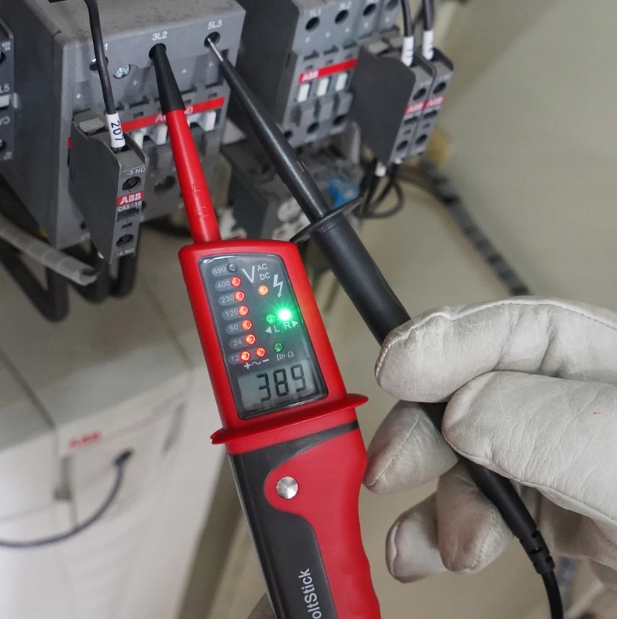 MIERNIK PRÓBNIK NAPIĘCIA UNI-T UT15C AUTOMAT Pomiar ciągłość częstotliwość napięcie przemienne AC napięcie stałe DC prąd przemienny AC prąd stały DC rezystancja