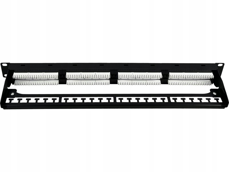 Patch panel Utp kat.6A 24 portů Lsa 1U Alantec