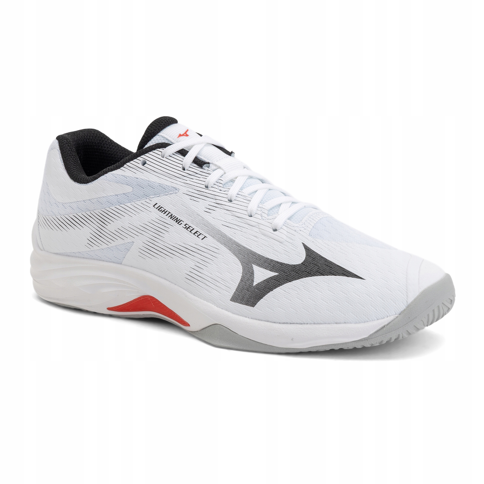 Buty do siatkówki Mizuno Lightning Select white/black/fiery red