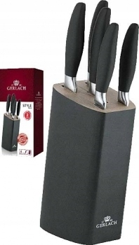 

Komplet 5 noży Gerlach Style Plus w bloku