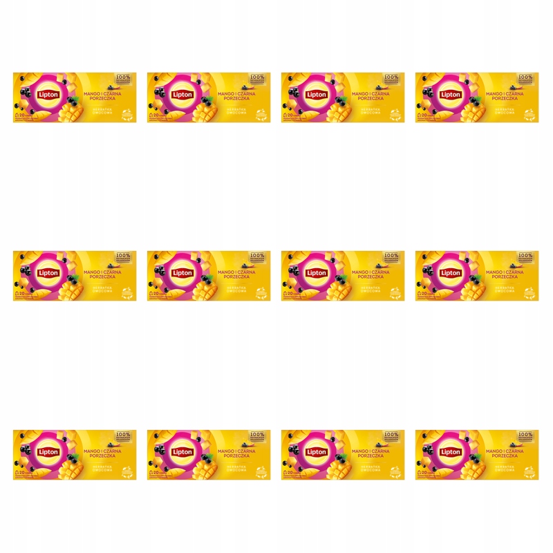 Lipton Fruit Mango i Czarna porzeczka 20TB X12