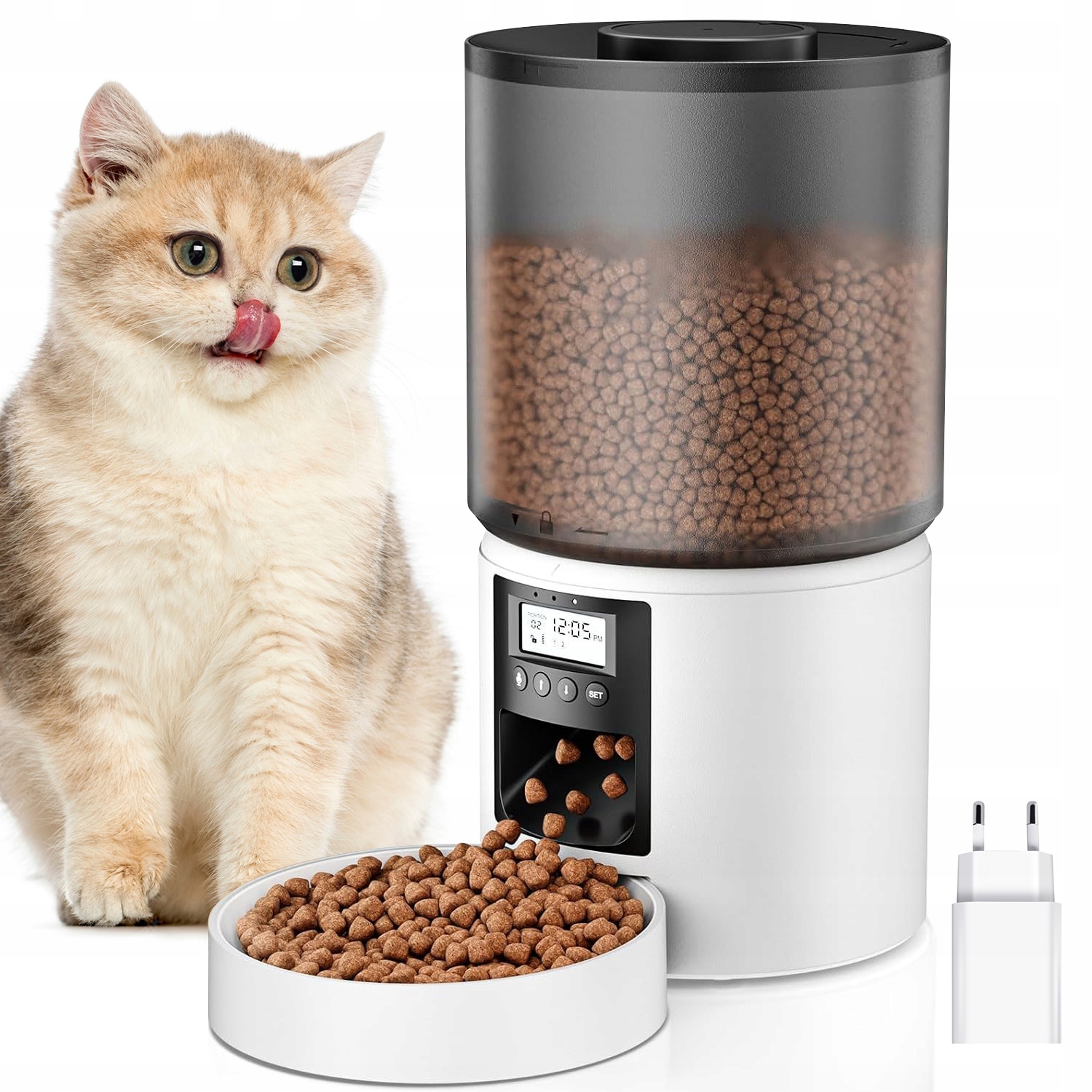 Automatický Podavač O Objemu 4 L Dávkovač Krmiva Pro 6 Jídel Denně