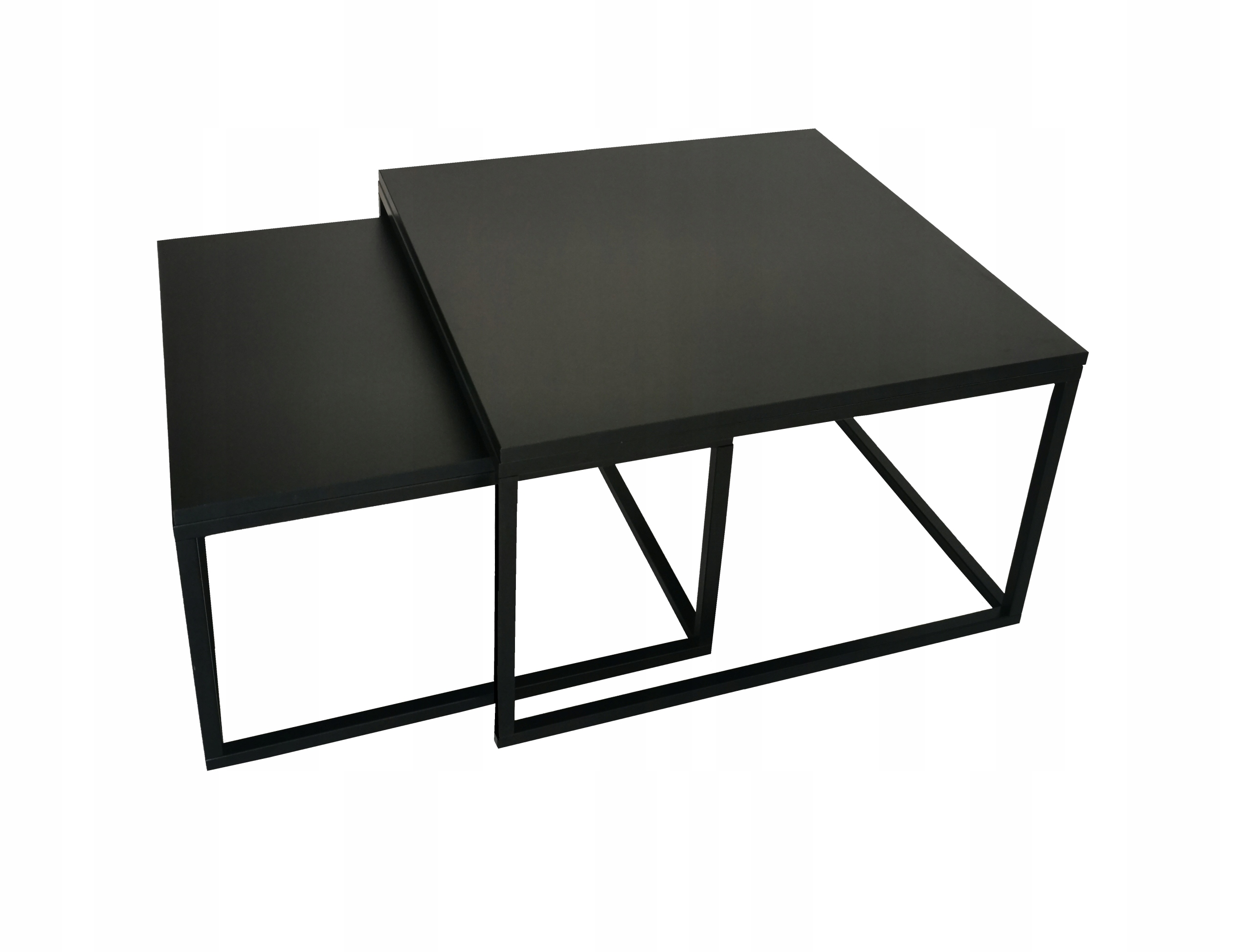 

Stolik kawowy ława 2w1 Twin loft metalowy czarny