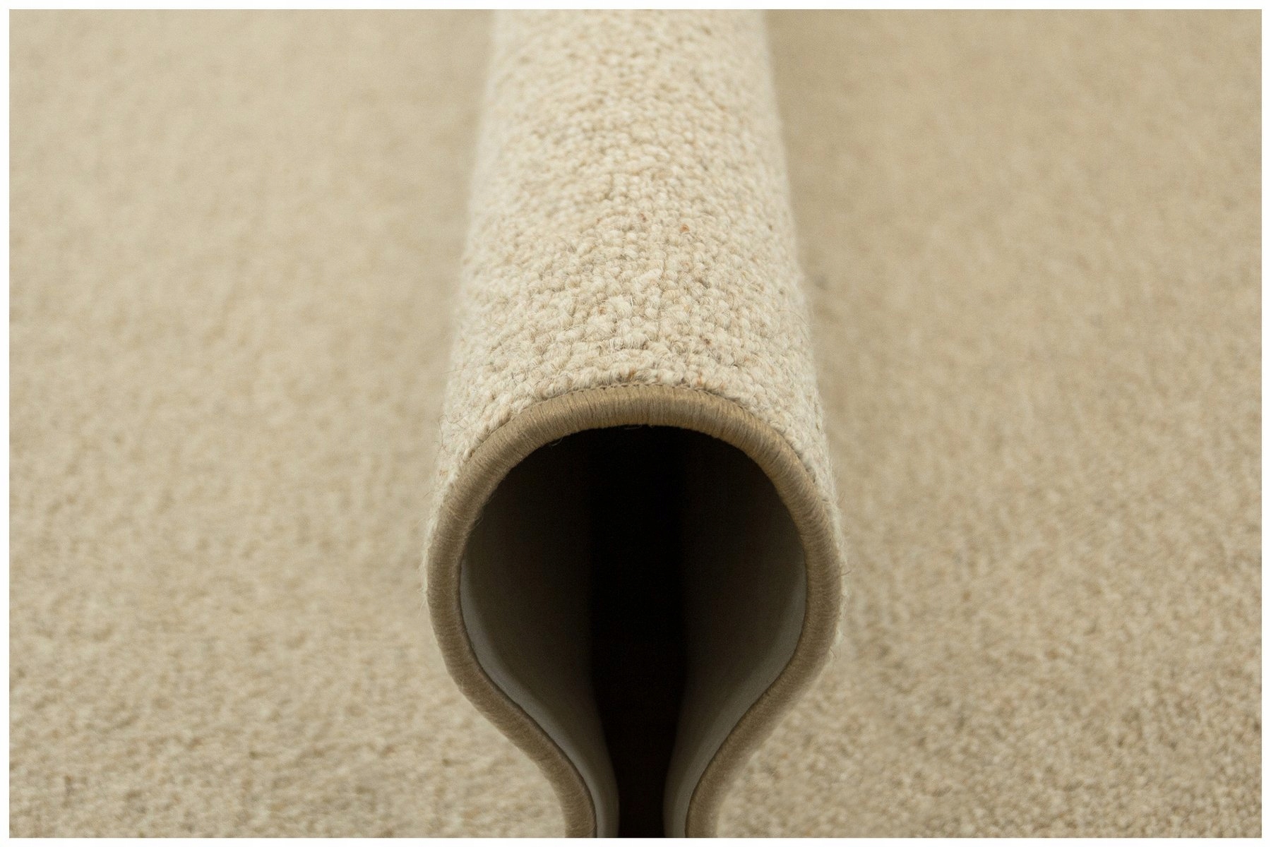 

100x150 cm Beżowy Naturalny Dywan Wełniany Nelson