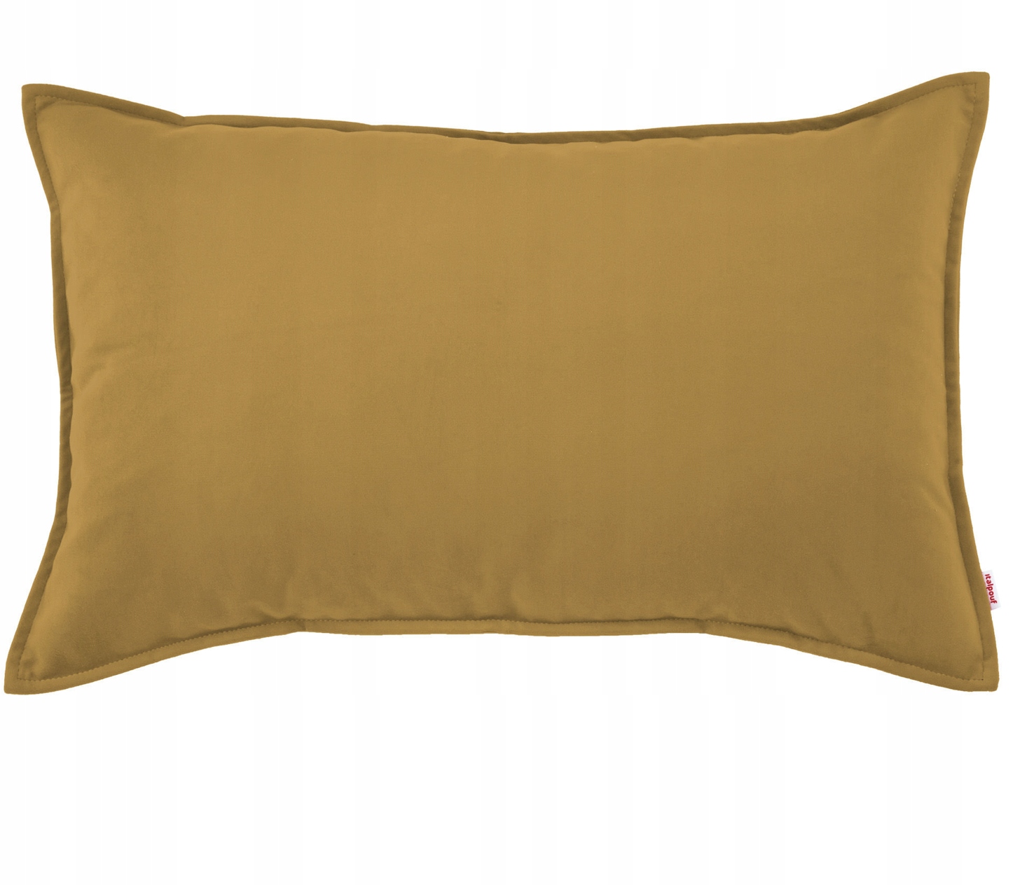 Plyšový dekoratívny vankúš béžový 45x140