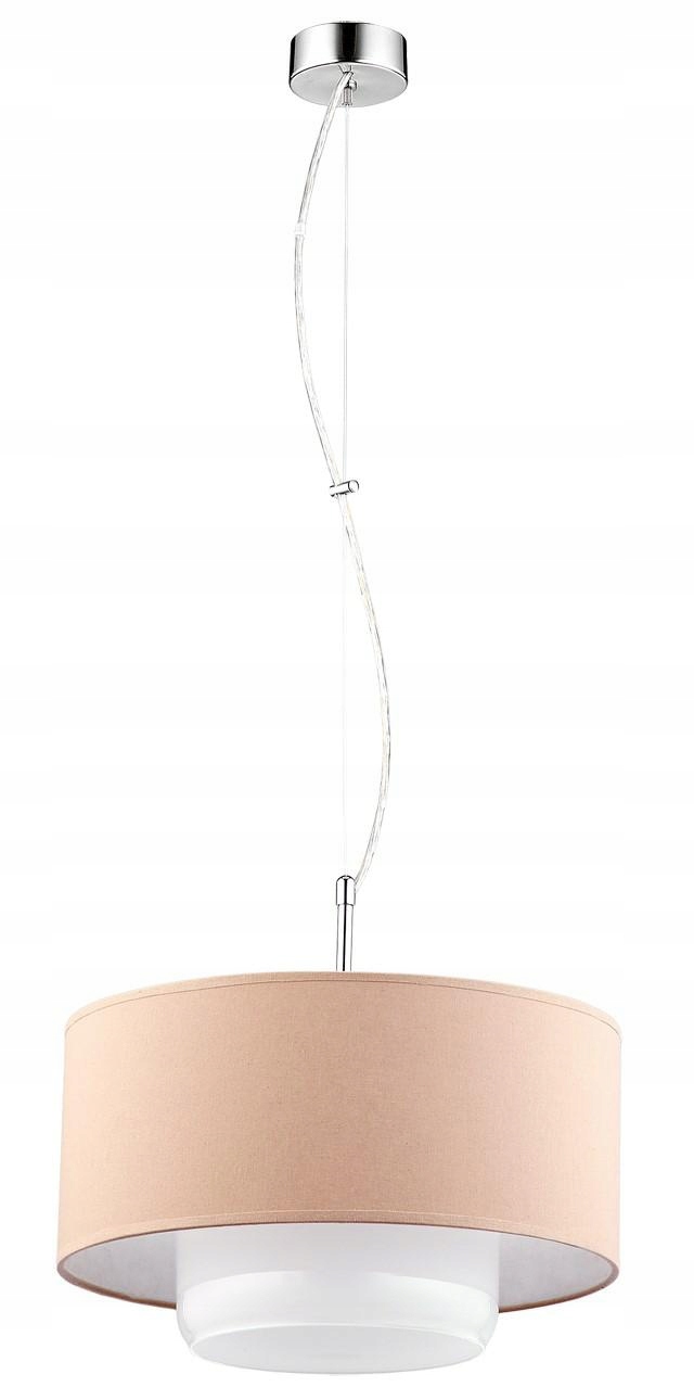 Závesná lampa Aveo Bronzové biele tienidlo Sklenené tienidlo 1xE27 35 cm Stropná