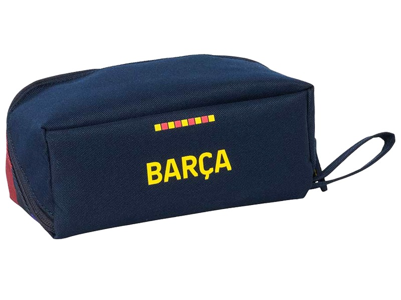 Fc Barcelona Kwadratowy Piórnik 2 Komorowy Saszetka Sezon 26/27 Evolution