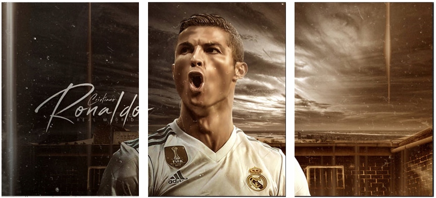 

3x Obraz Na Ścianę Ronaldo 30x40