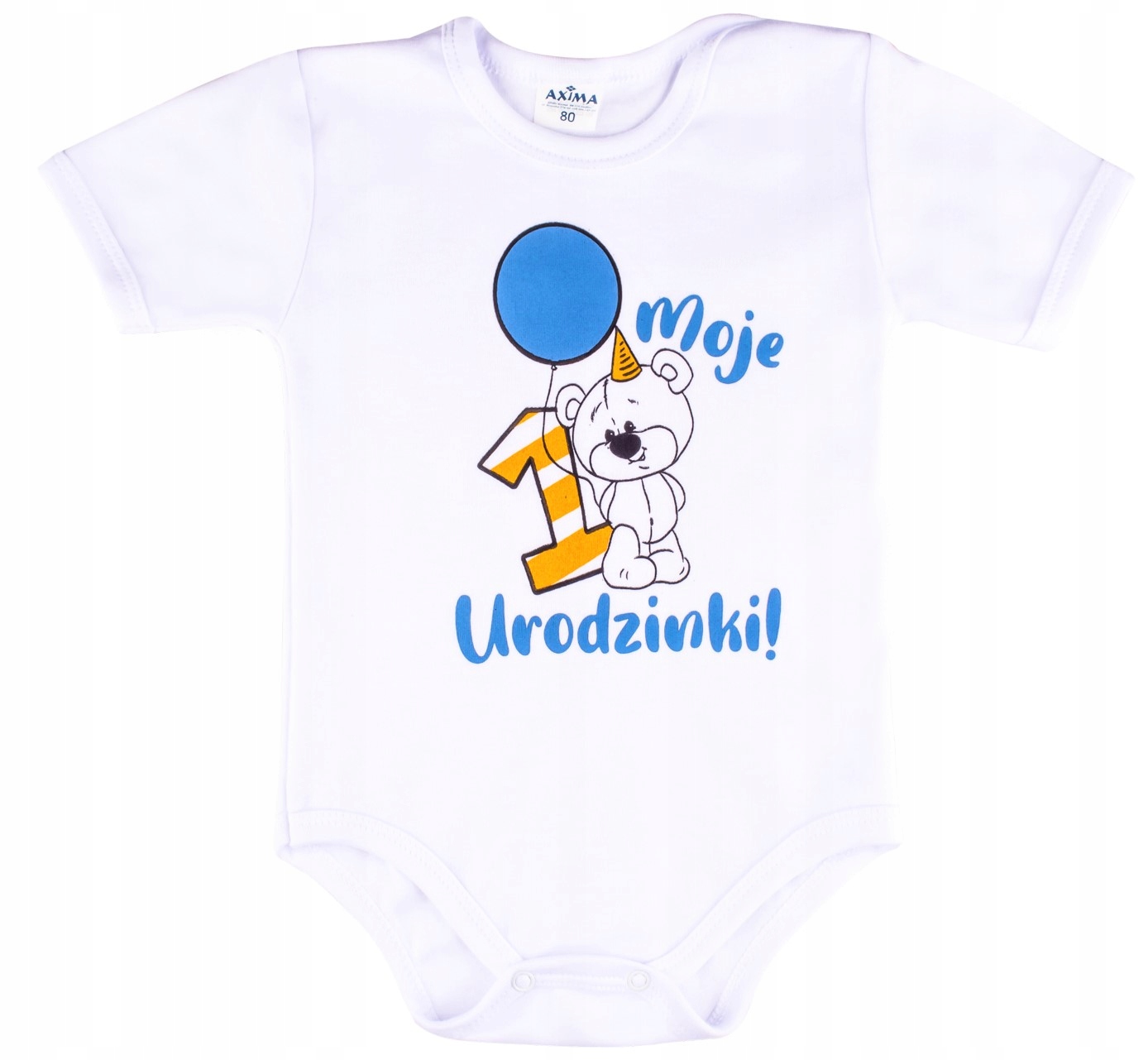 

Body krótki rękaw Moje 1 Pierwsze Urodziny - r. 92