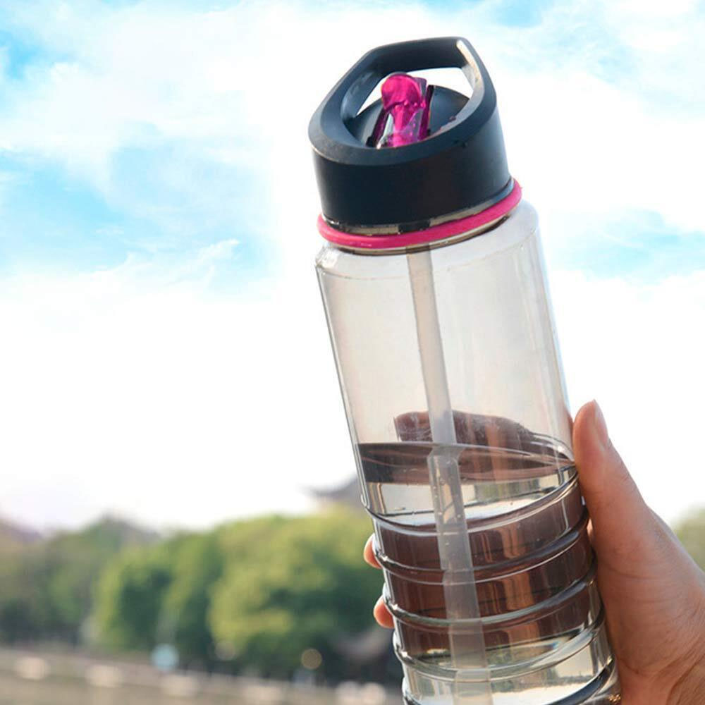 BUTELKA SPORTOWA ZE SŁOMKĄ BIDON NA WODĘ TRITAN SZCZELNA BPA FREE 750ML Marka inna marka