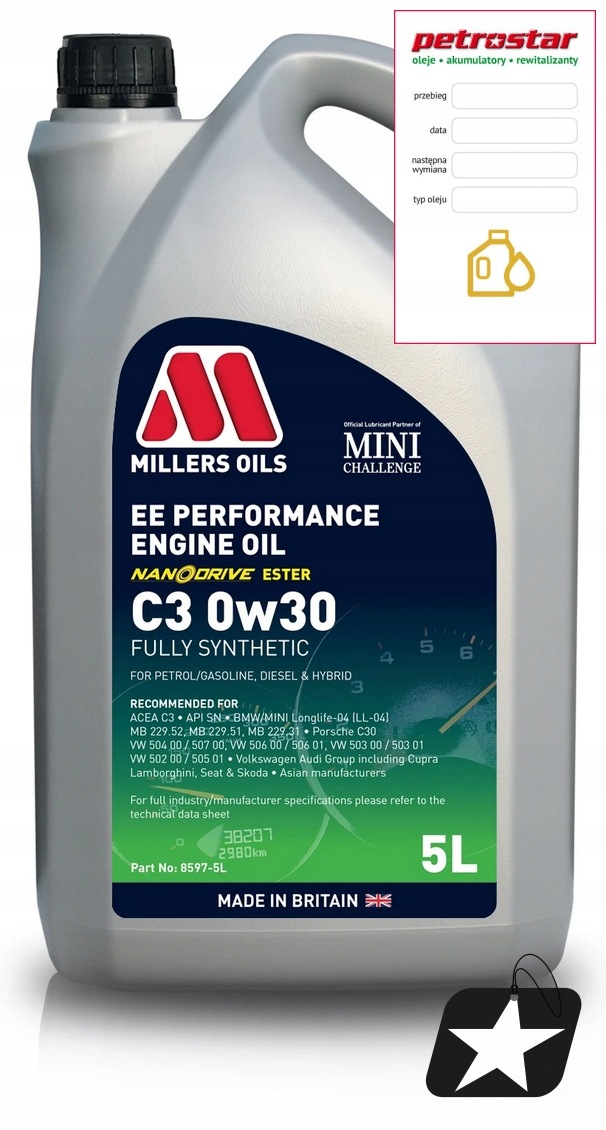 Millers Ee Performance C3 0W30 5L