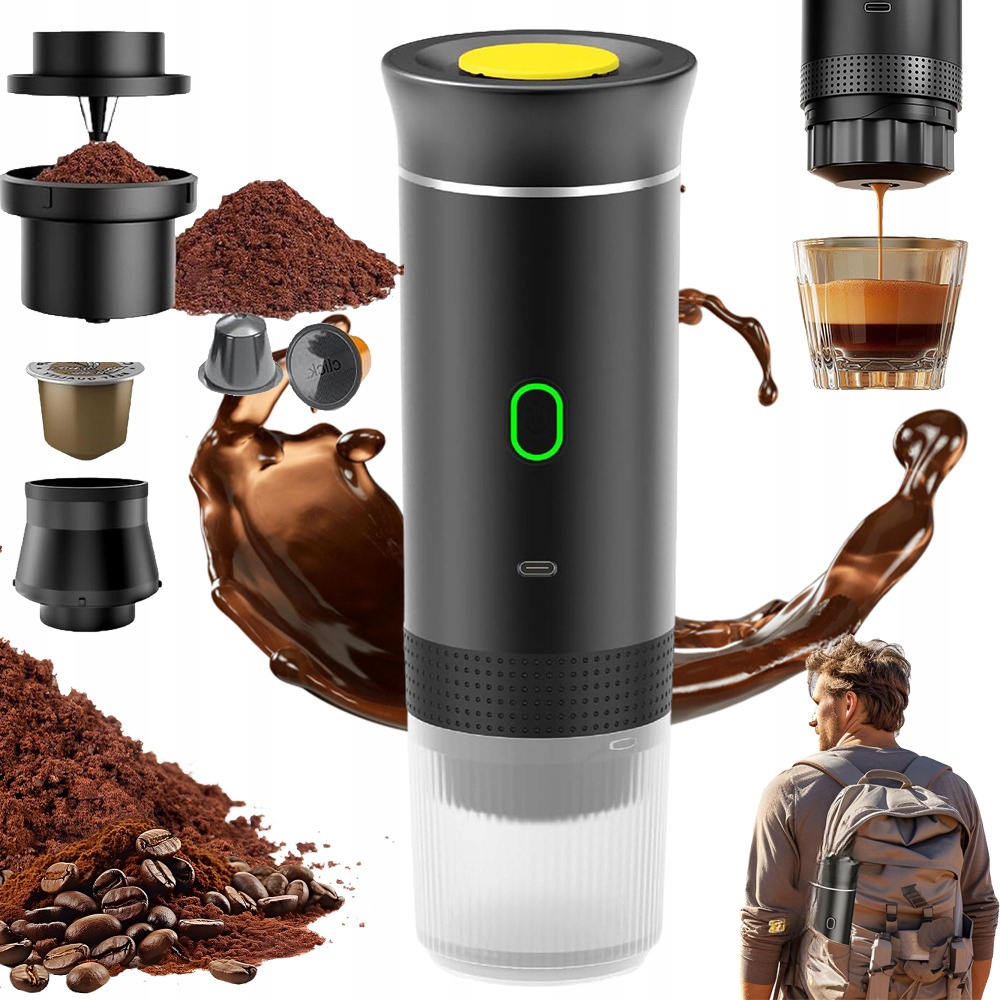 Przenośny Ekspres Do Kawy Turystyczny 60ML Szybkie Samonagrzewanie Do Biura