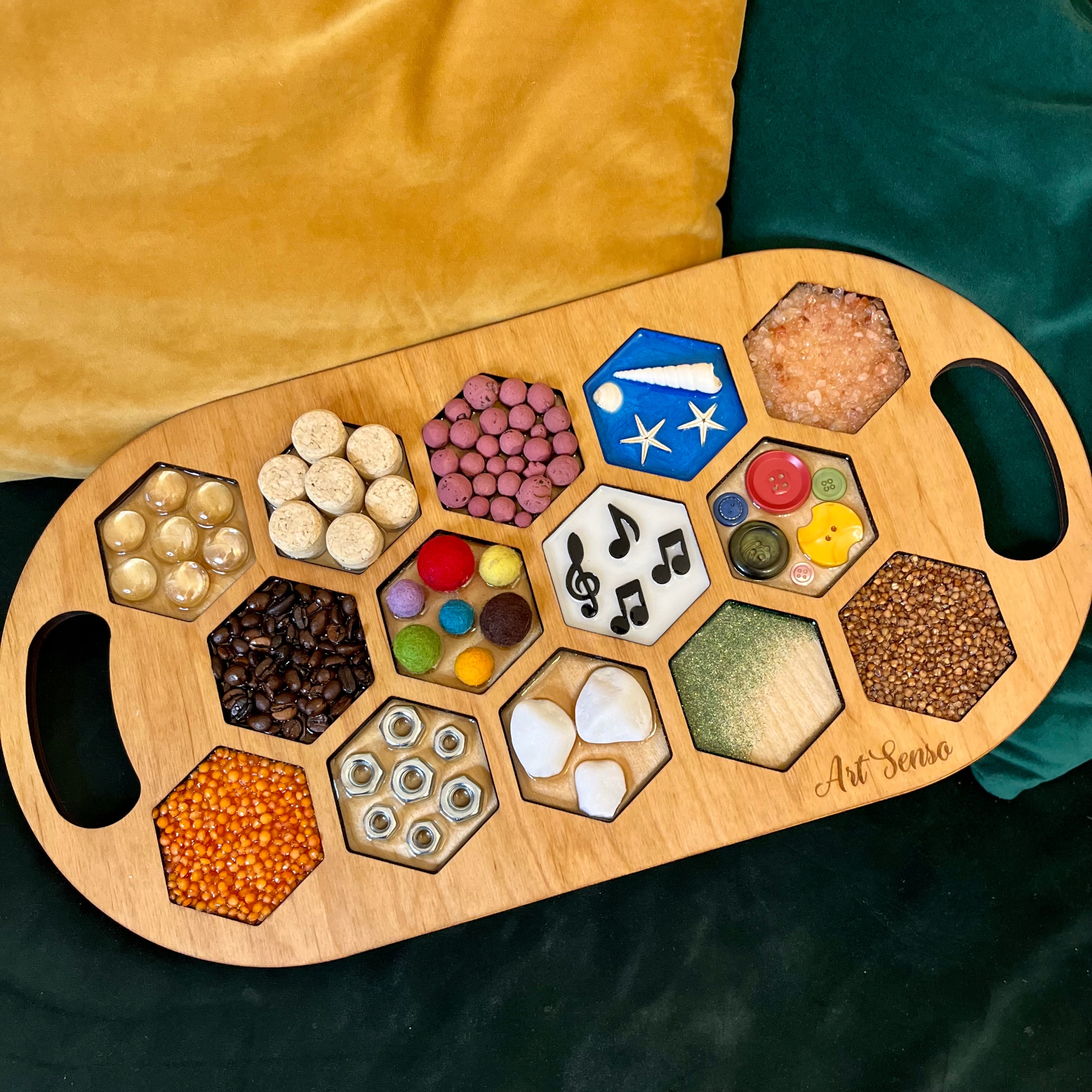 Taca multisensoryczna Montessori tablica sensoryka Marka Pozostałe