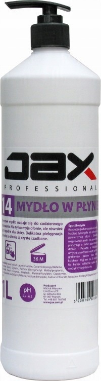 

Kremowe Mydło W Płynie 1l Jax '14'