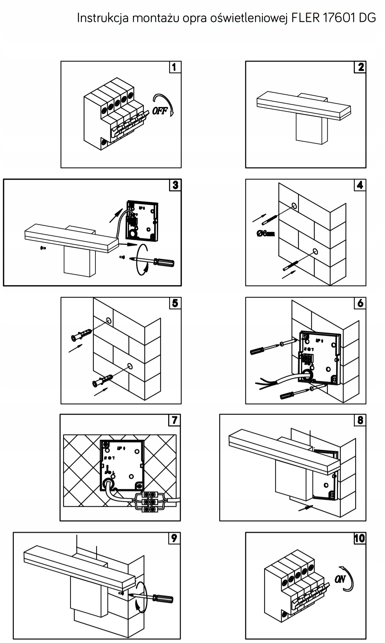 Kinkiet ogrodowy ścienny LED FLER 17601DG nowoczesna lampa elewacyjna szara Kolekcja fler