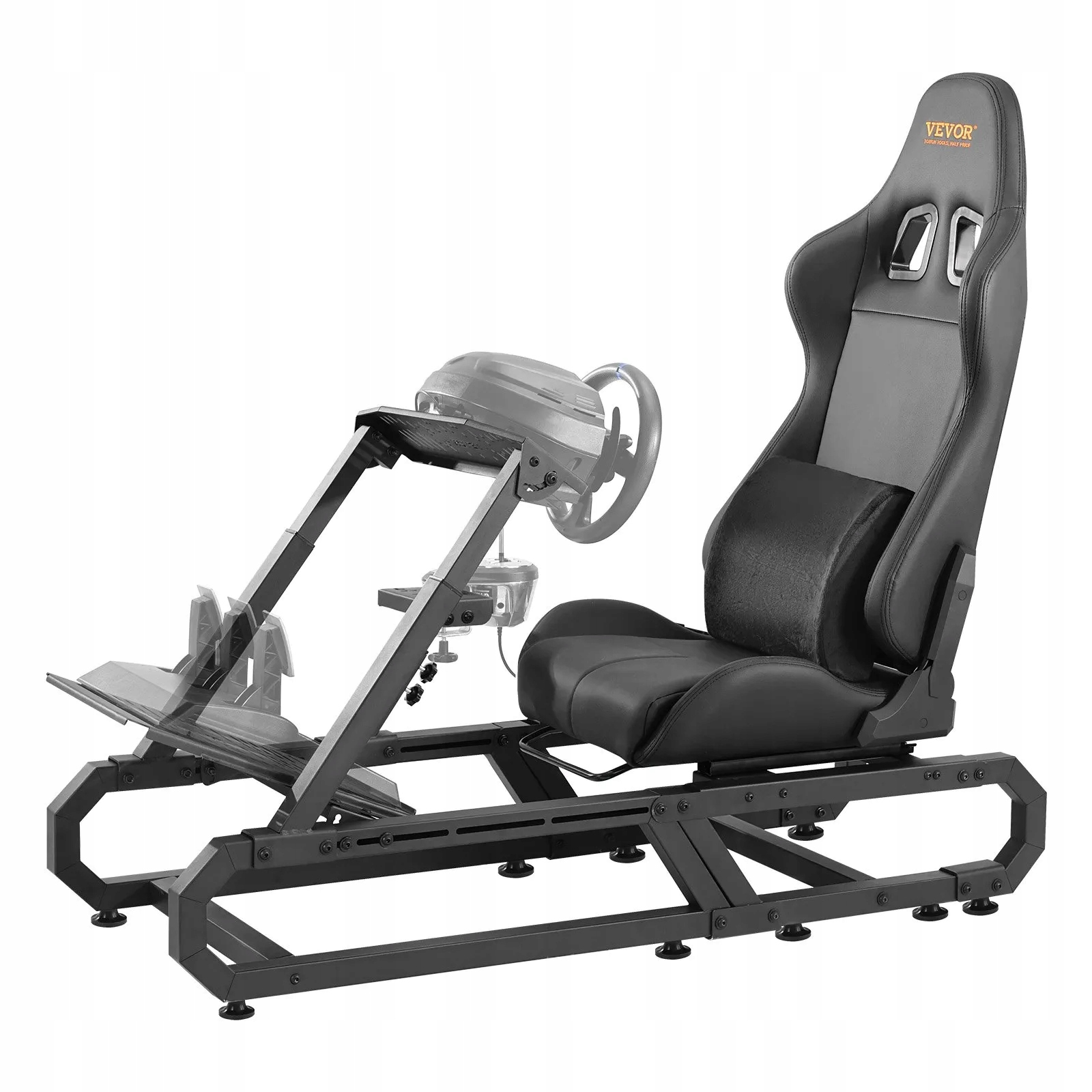 Stojan pro volant, nastavitelný, ocelový, závodní simulátor
