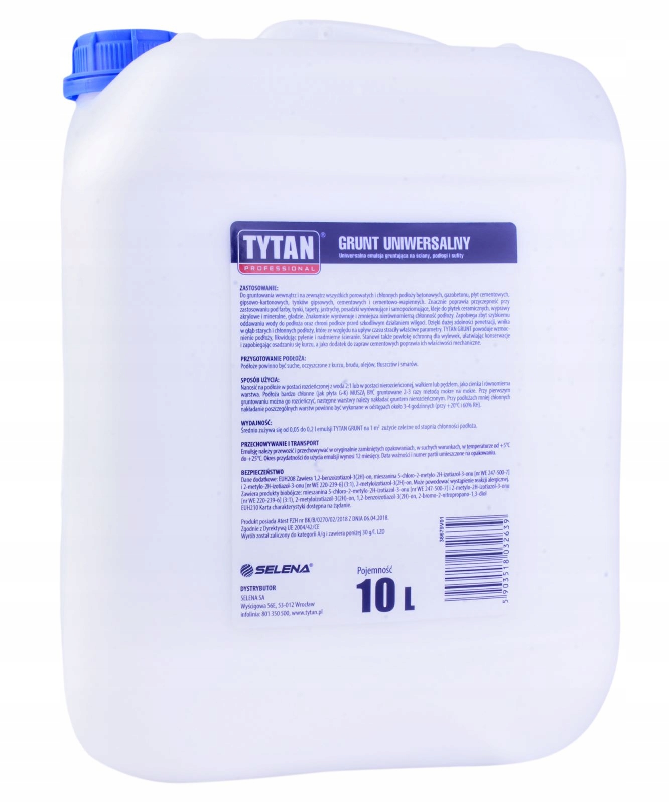 TYTAN UNIGRUNT GRUNT UNIWERSALNY 10L Stan opakowania oryginalne