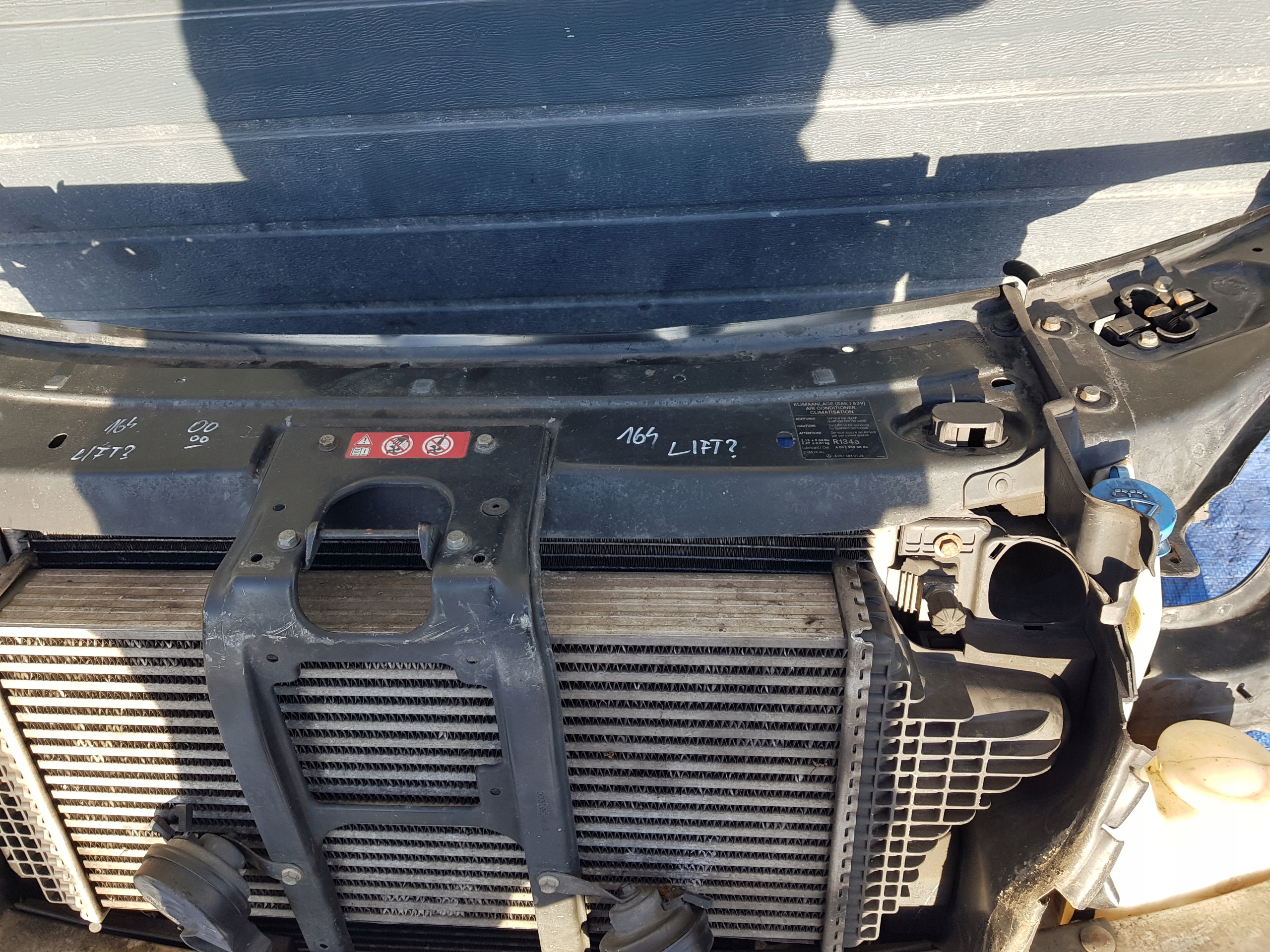 support panel for radiators radiator MERCEDES ML W164 350 LIFT 3.0CDI