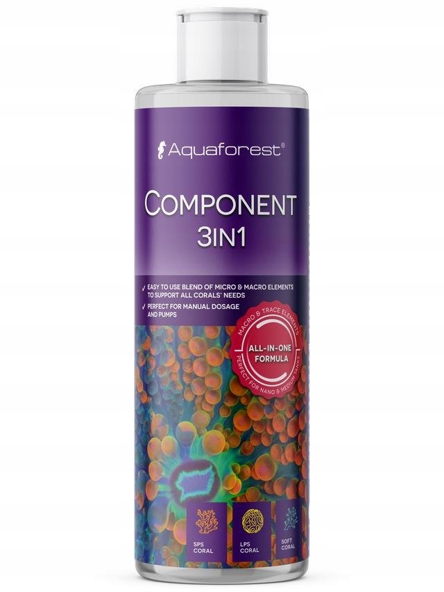 Makroprvky A Mikroprvky Pro Mořské Akvárium Component 3IN1 500 ML