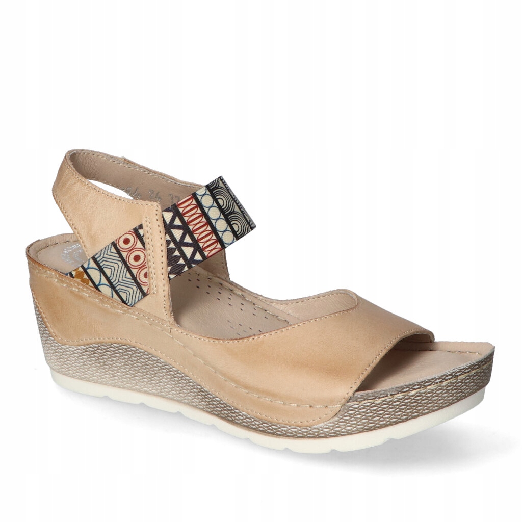 Sandály Waldi 0664 Béžová lico 38