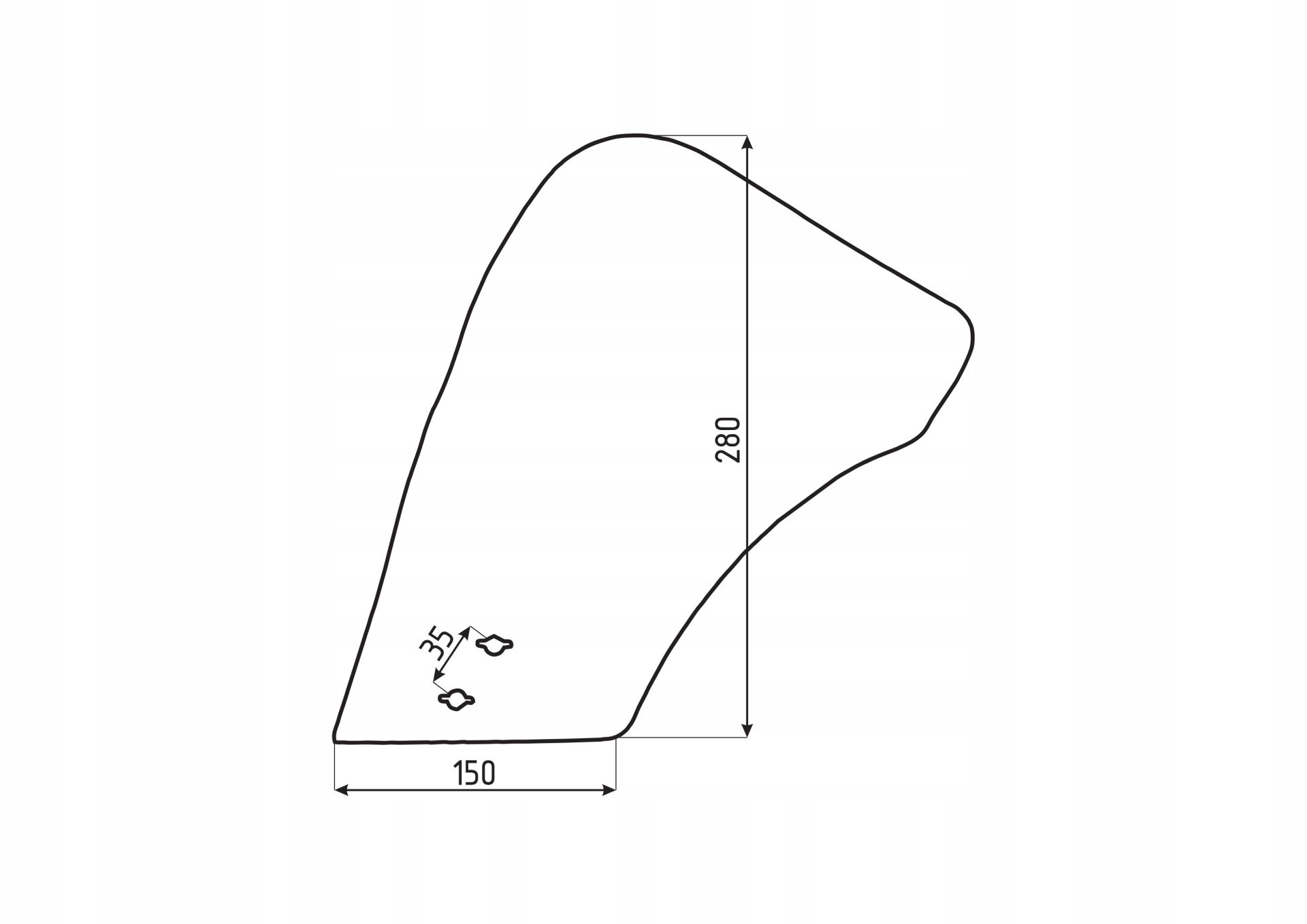Frost передняя стойка H5 правая 50554