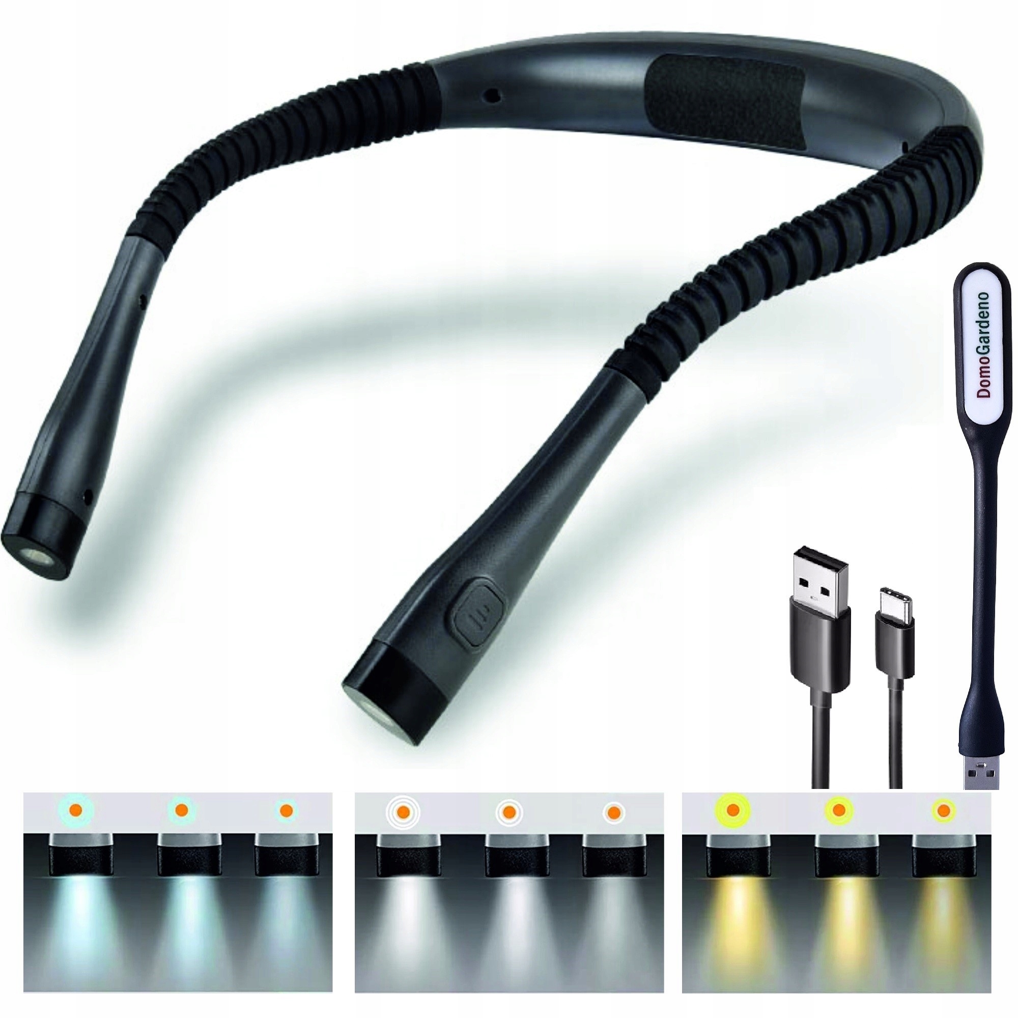 

Lampka do czytania do robótek na szyję led 2szt.