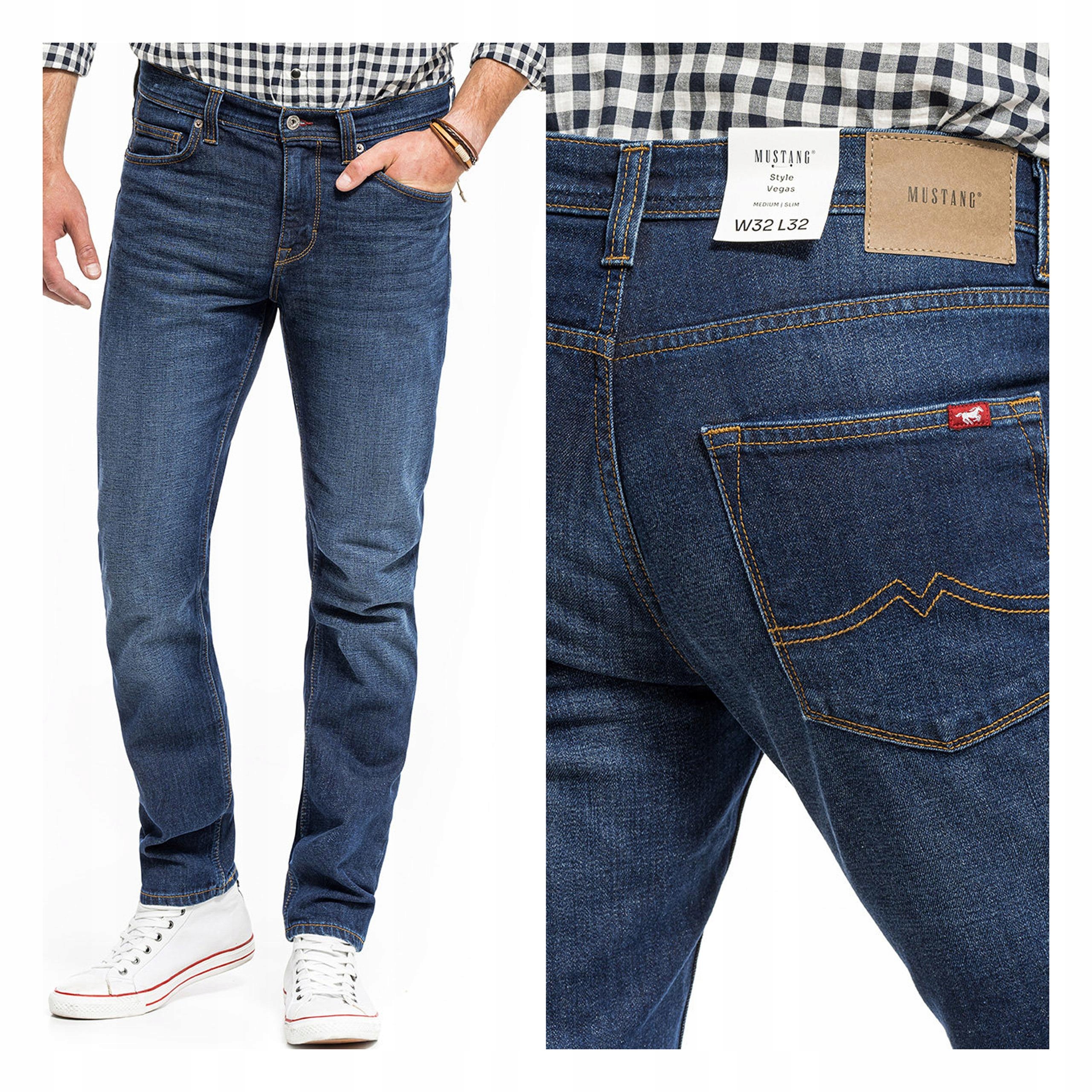 Mustang Vegas Pánské Slim Fit Džínové Kalhoty Zúžené W33 L32