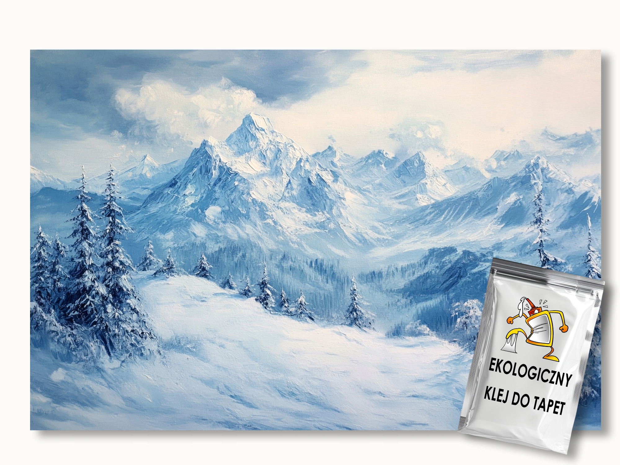 Fototapeta Flizelina Krajina Hory Vrcholy Zima Sníh Mráz 300x250 155g