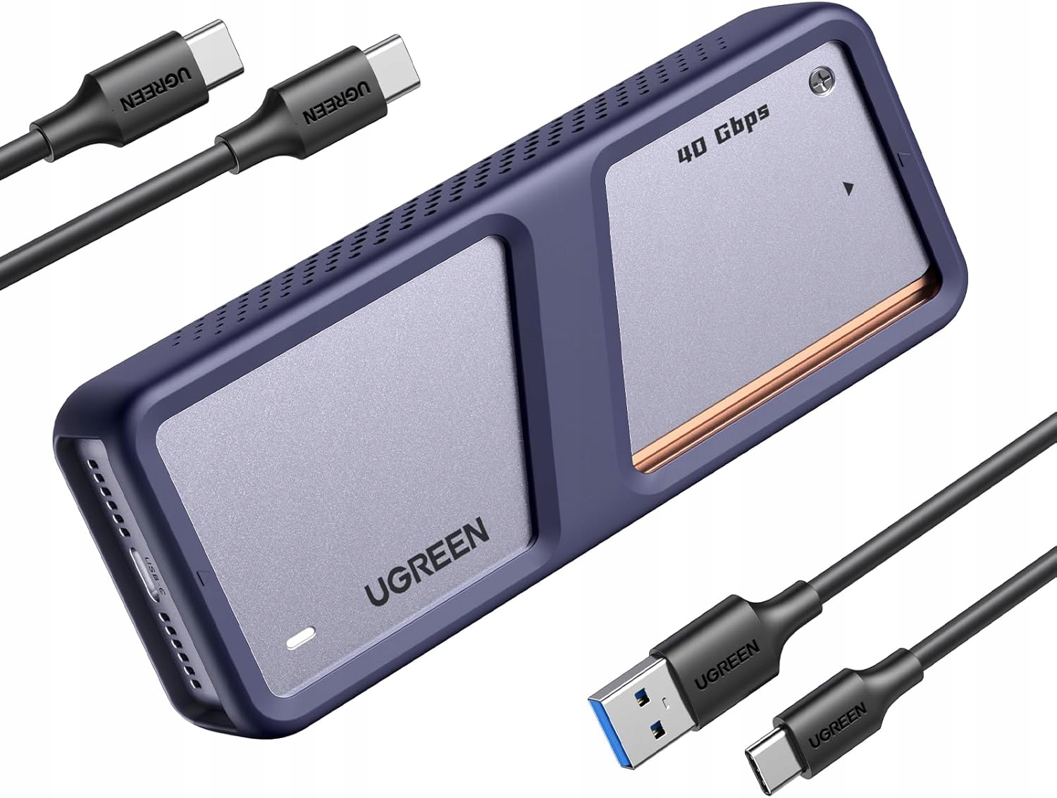 Ugreen pouzdro M.2 NVMe 40Gbps s aktivním chlazením, USB4/Thunderbolt Ssd
