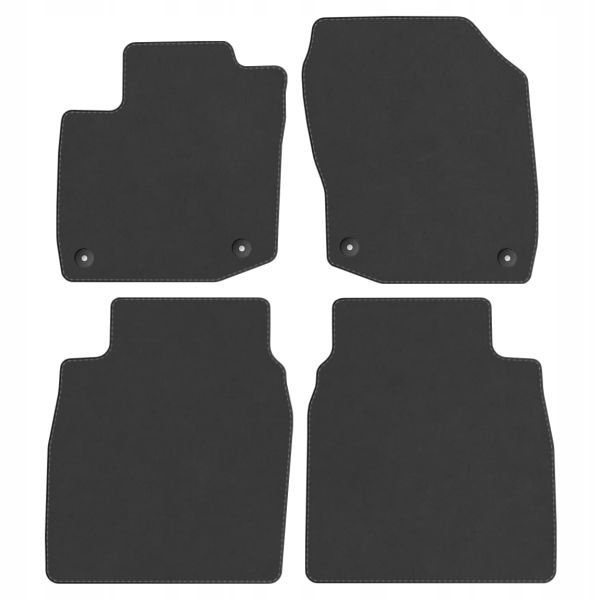 HONDA Під модель Килимки велюр ЛЮКС грубі ГРАФІТ