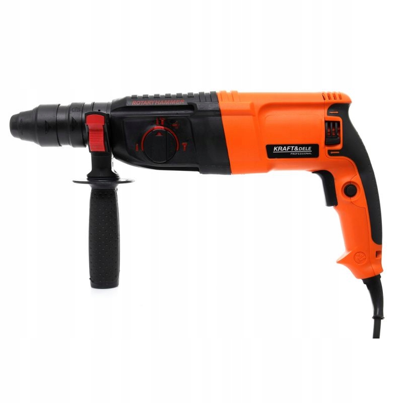 Vrtací kladivo 2650 W přídavná hlava 0-1300 ot/min, síla 2,7 J Kraft&Dele