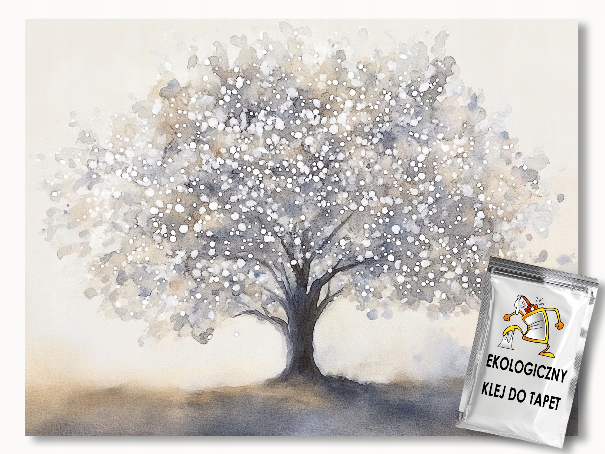 Fototapeta Flizelina Příroda Dřevo Květiny Jaro Mlha Boho 312x219 lepidlo