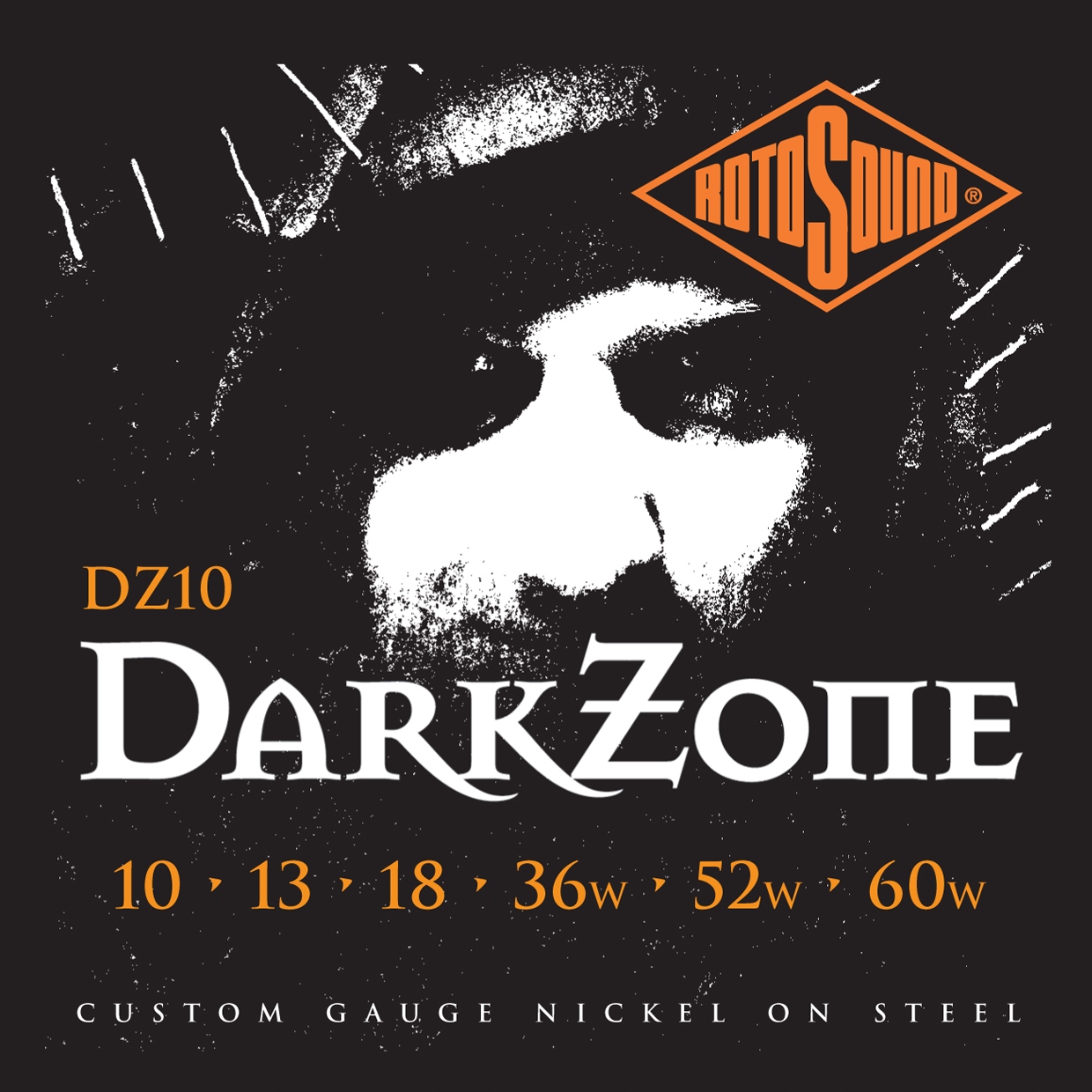 RotoSound DZ10 Dark Zone struny elektryk 10-60