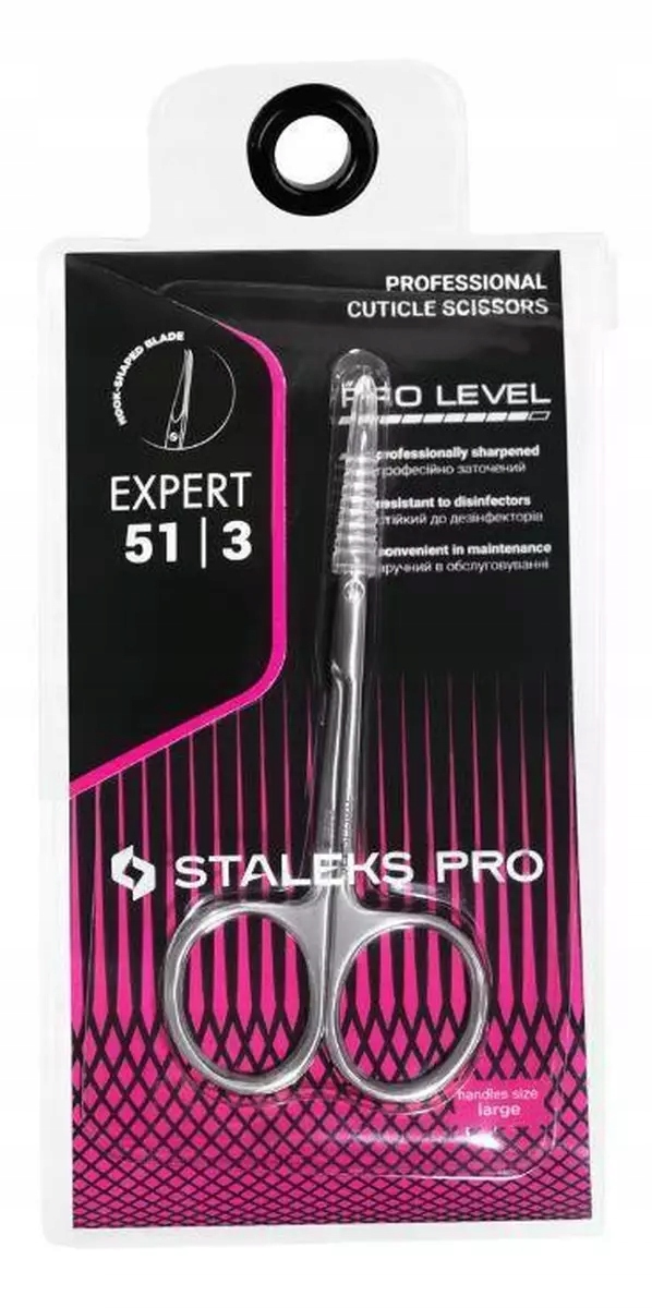 Staleks expert nůžky na kůži s háčkem 23 mm se-51/3
