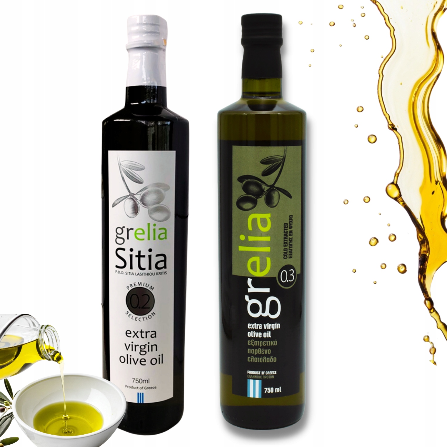 Grecka oliwa z oliwek Extra Virgin prosto z Krety Zestaw 1,5 L