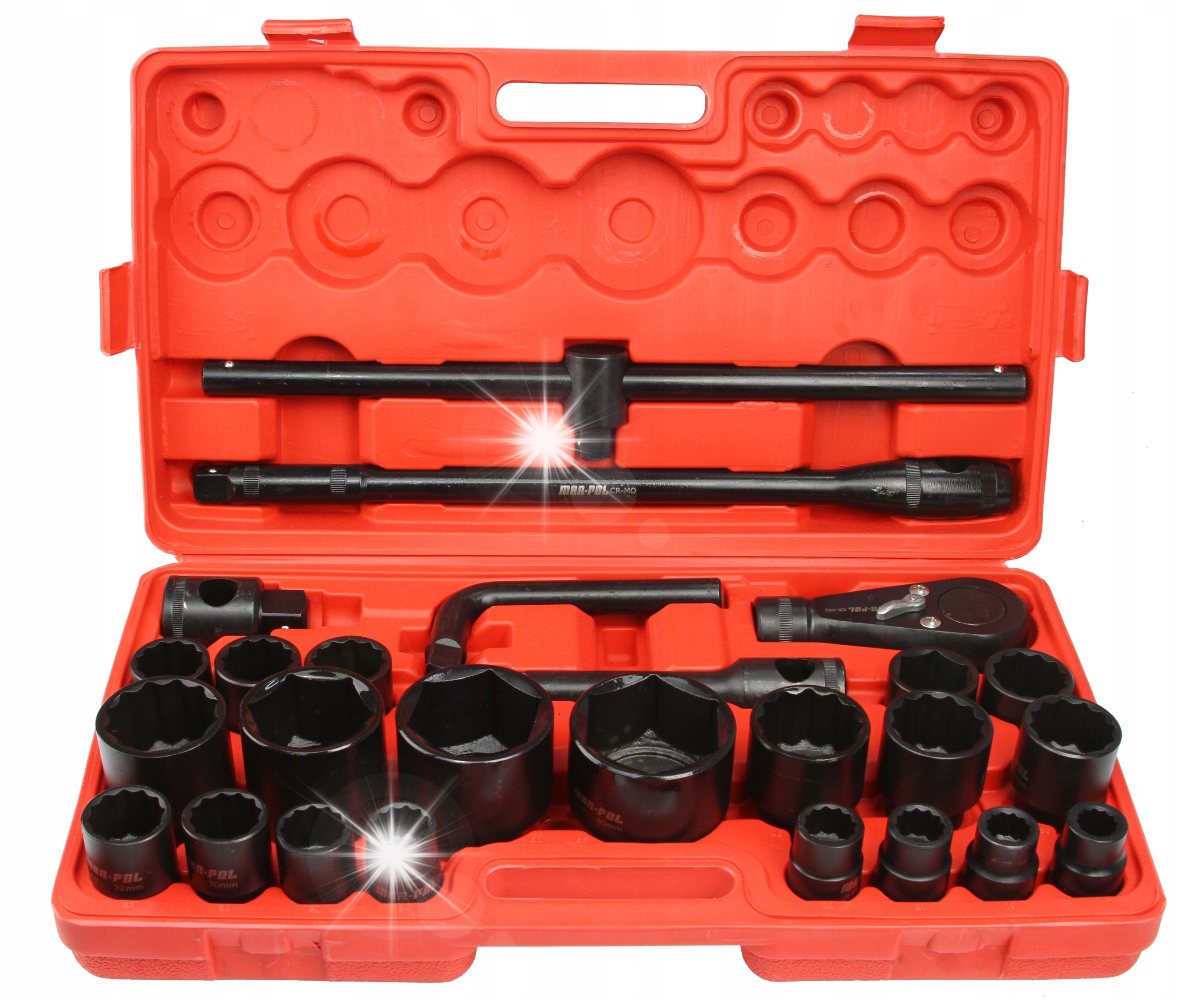 Mar-pol Sada Nástrčné Kľúče 26ks 3/4" & 1" 6pt & 12pt