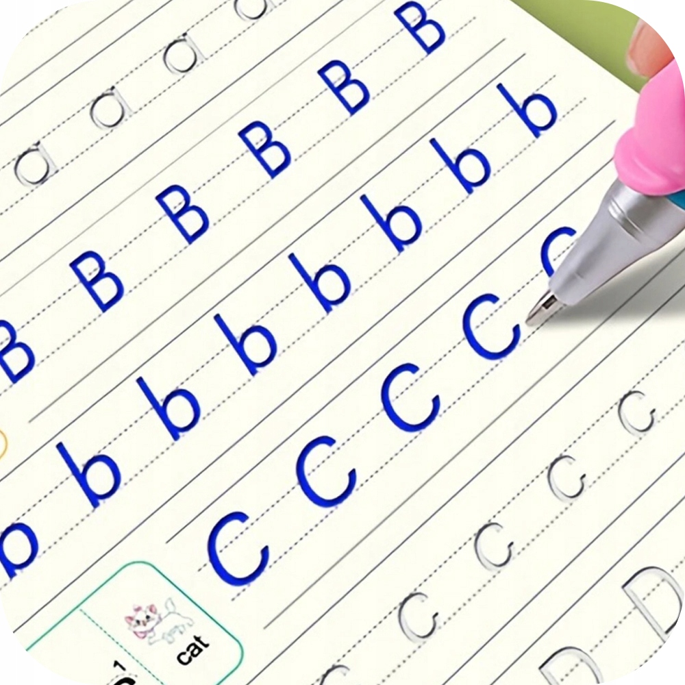 MAGICZNE KSIĄŻECZKI DO NAUKI PISANIA LITERY KALIGRAFIA ZESZYTY ĆWICZEŃ 4szt Autor Sank Magic Book