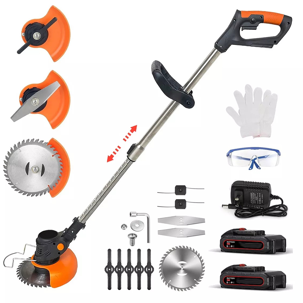 Mocna Podkaszarka Akumulatorowa Elektryczna Kosa Wykaszarka Do Trawy 21V