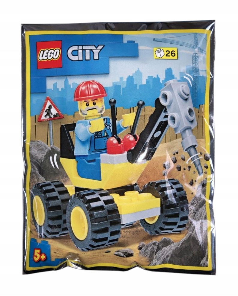 Lego City Minifigure Polybag Workman and Auger #952202