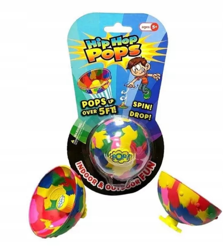 POPPER HIP HOP POPS SKACZĄCY TALERZ PIŁKA GUMOWY Rodzaj piłeczki antystresowe
