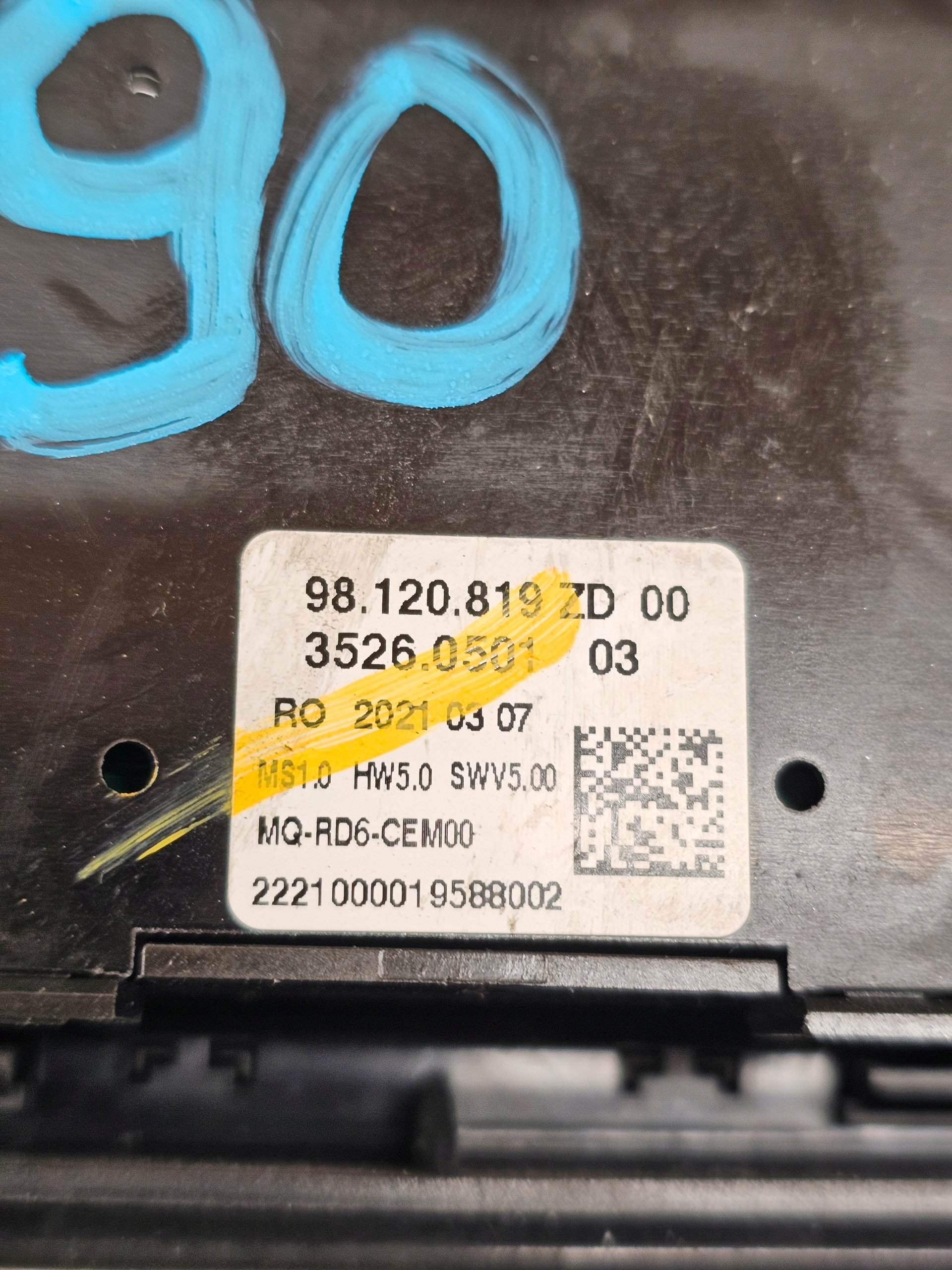 PANEL display RADIA JUMPY EXPERT III PROACE II 98120819ZD