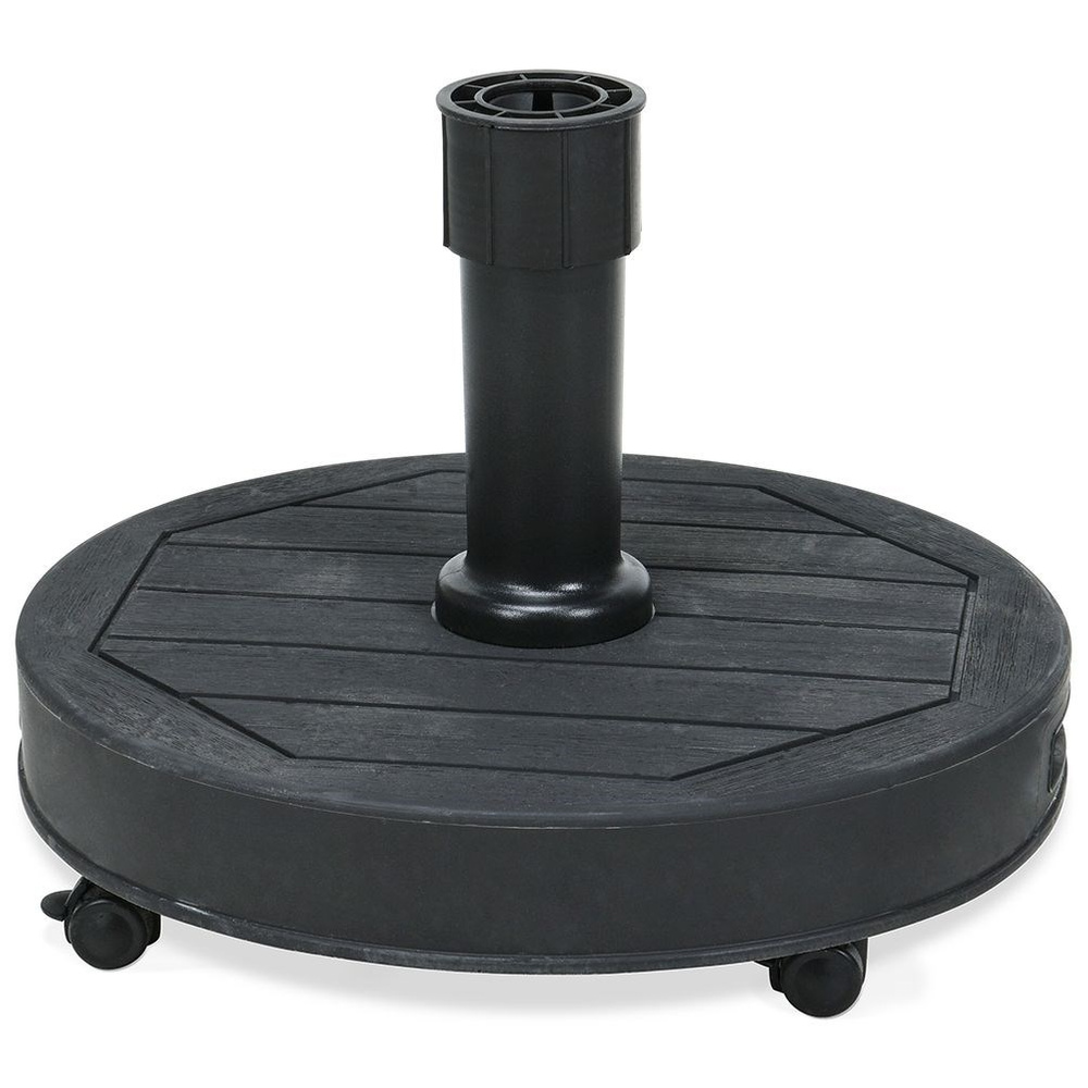 Základňa Pre Záhradný Slnečník Betónová 27 Kg, Kolík Odolný, Antracit