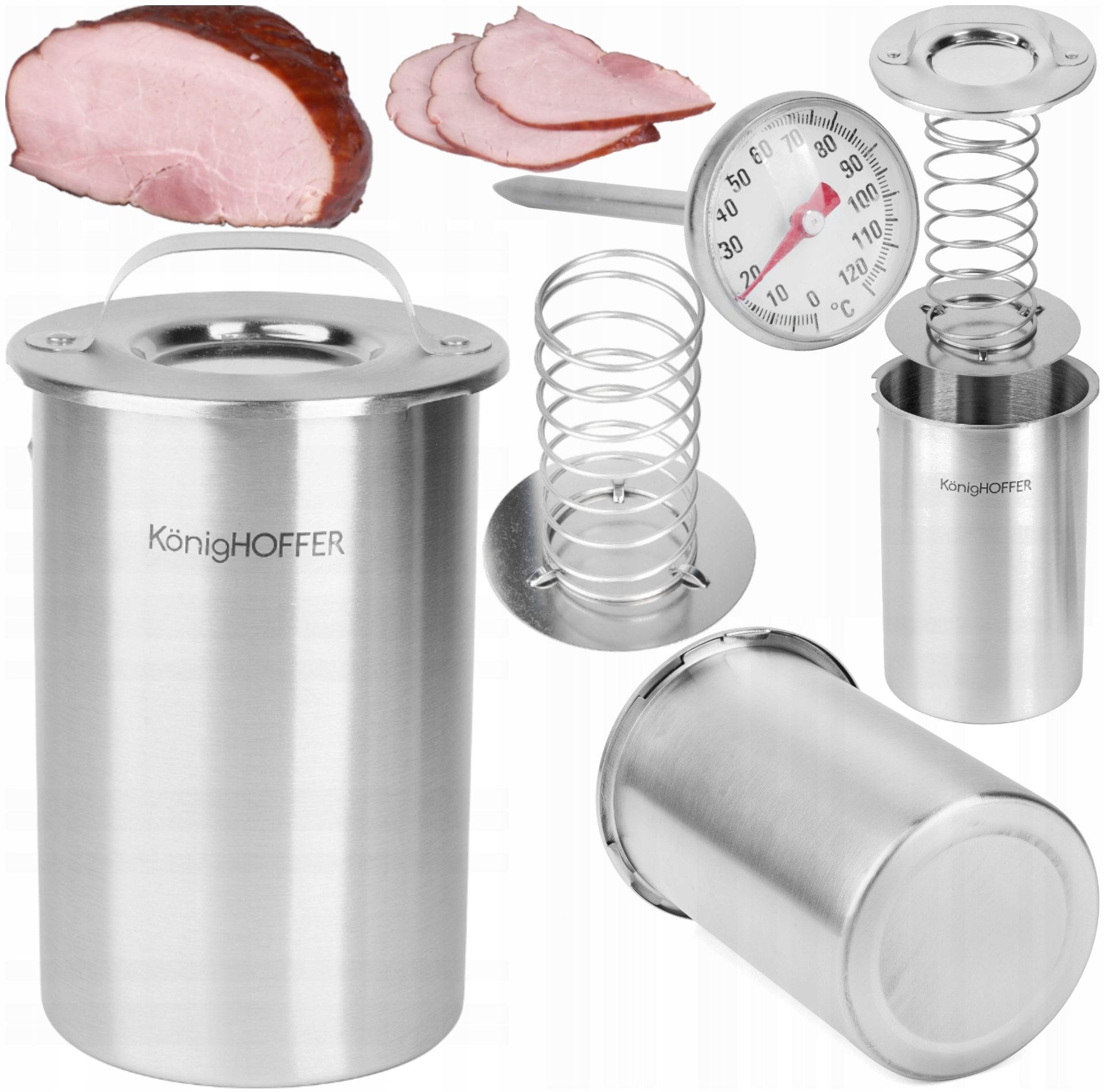 Šunkovar Na Maso A Šunku Domácí Sada Teploměr Pružina Rukojeť