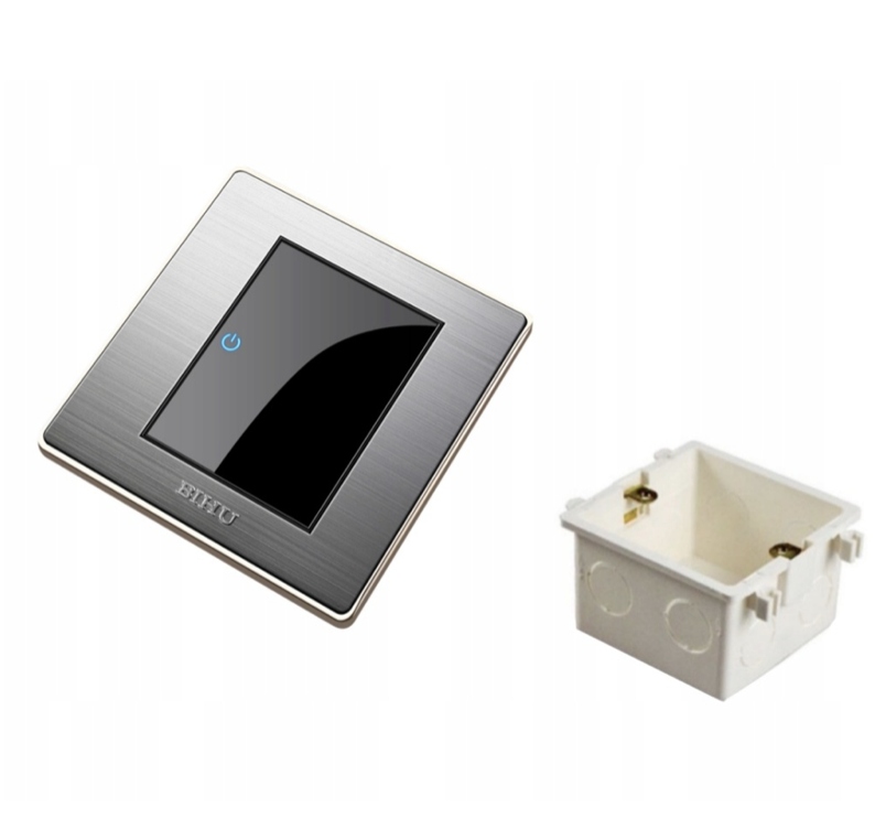 WŁĄCZNIK ŚWIATŁA LED 110-250V METAL POJEDYNCZY