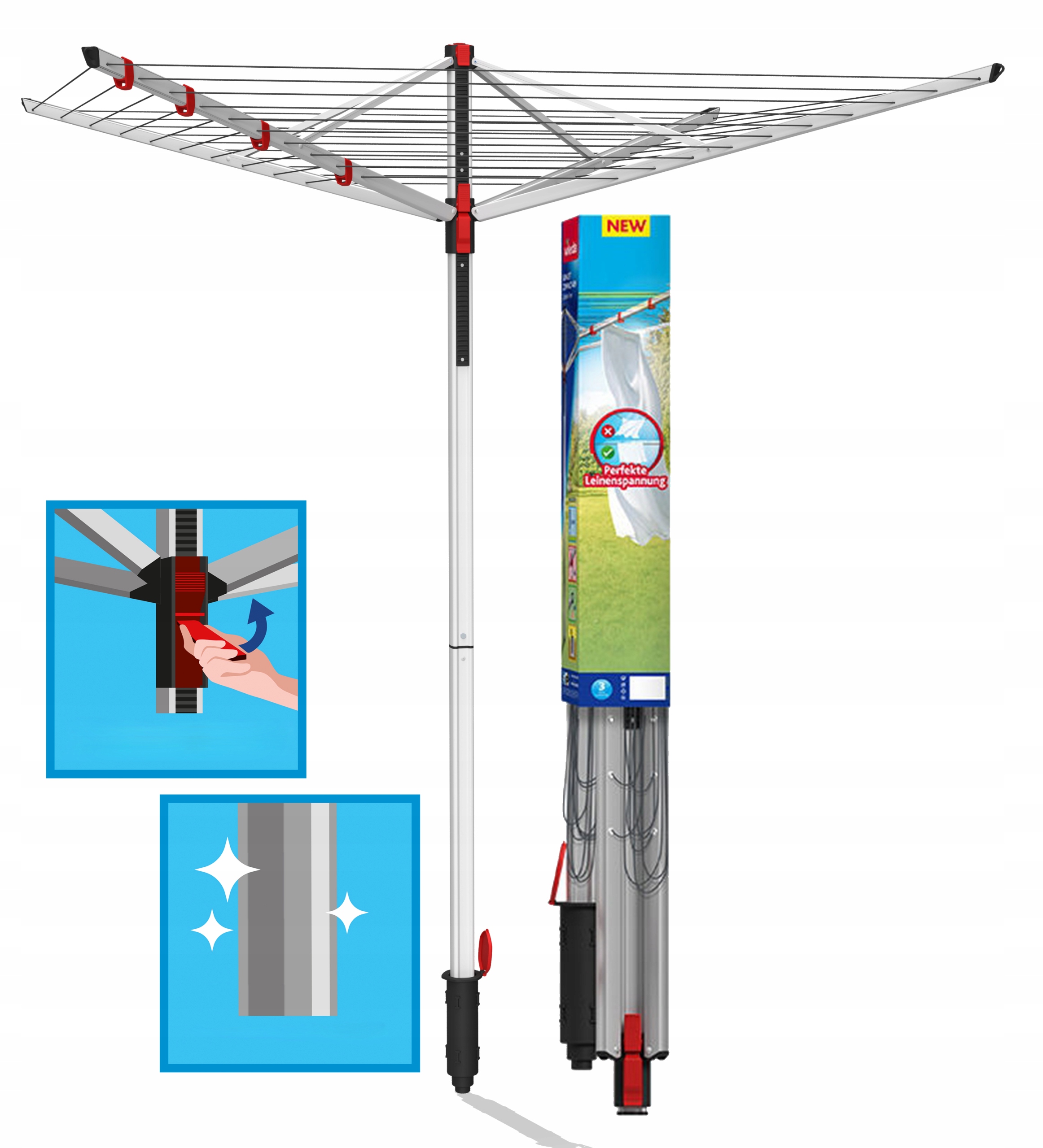 Levně Sušák Vileda Sun Lift Compact 40