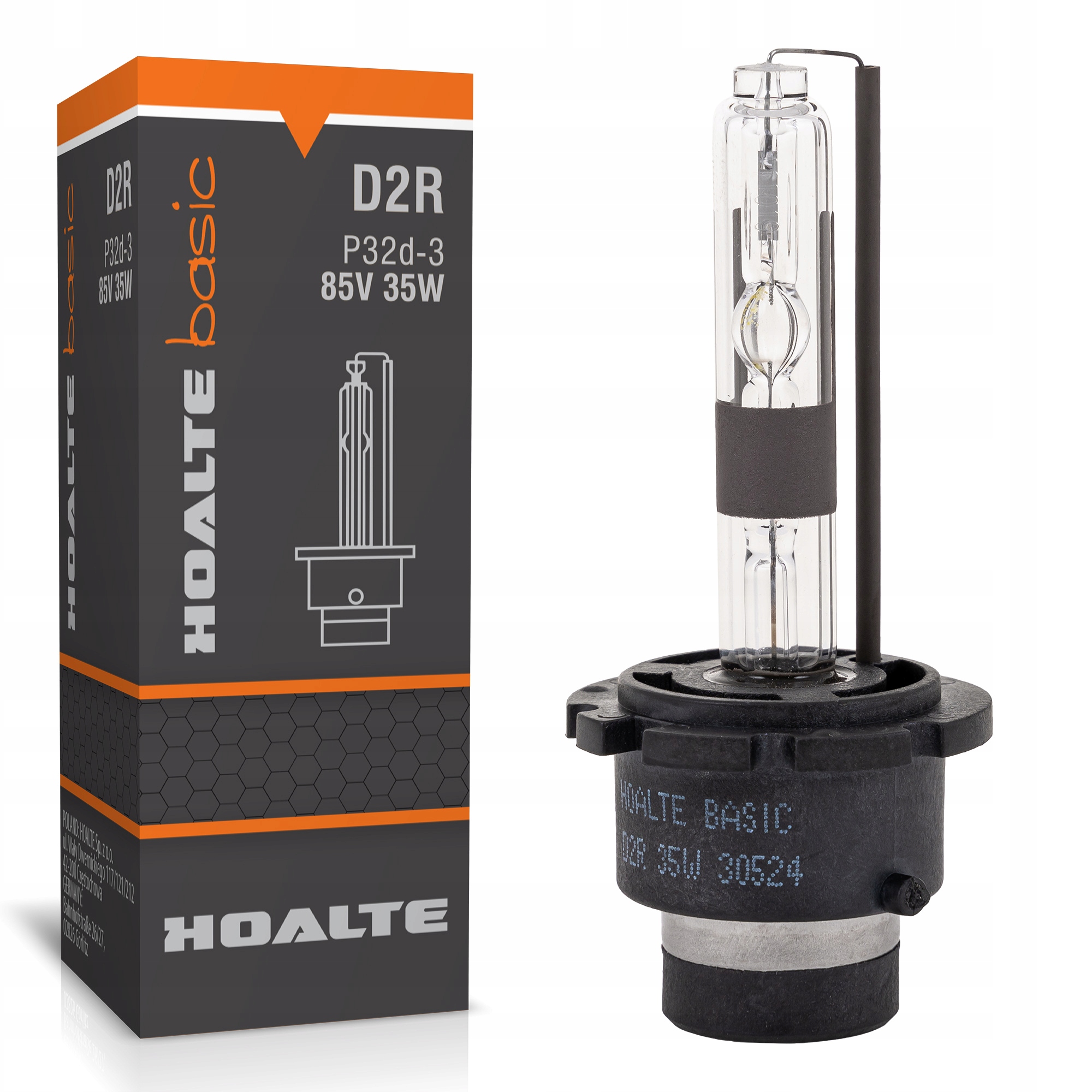 D2R Xenon Żarnik Palnik Ksenon 35W Żarówka 5000K Hoalte Basic 85V P32d-3