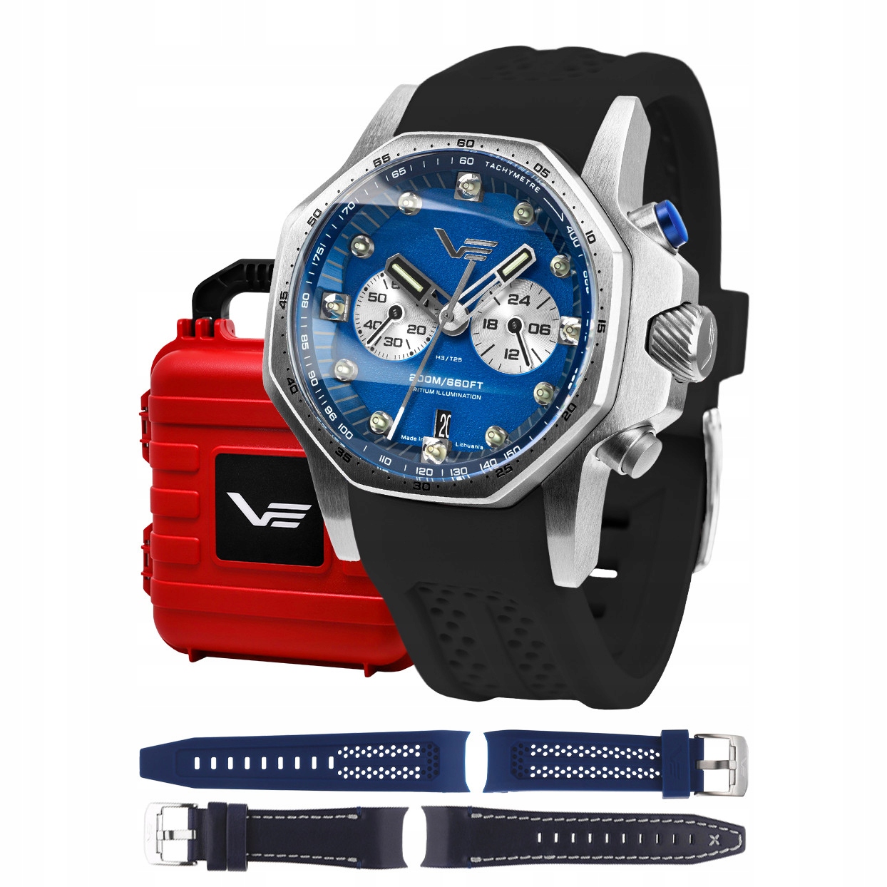 Pánské Hodinky Vostok Europe VK64-640A700SB s černým řemínkem