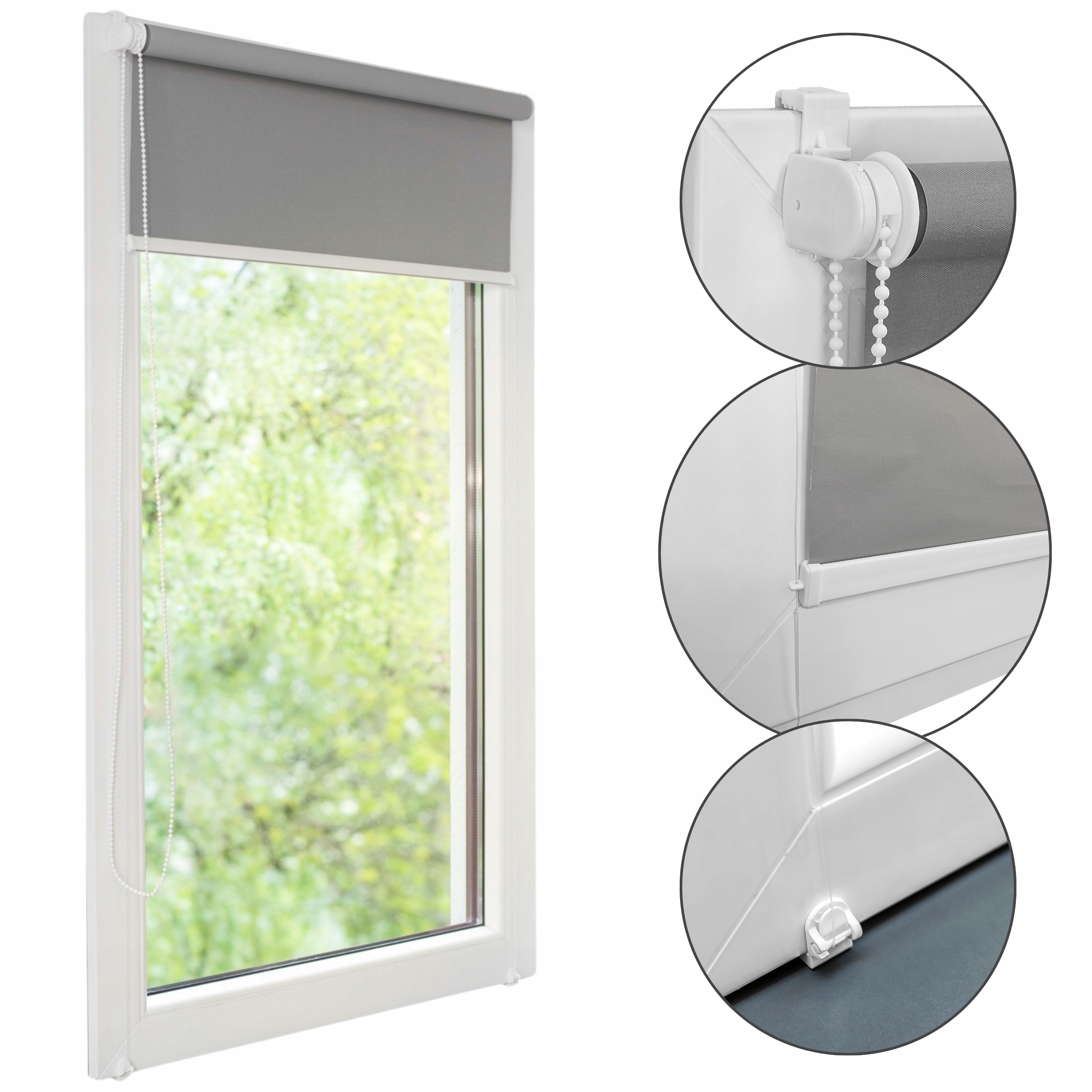 Okenní rolety vnitřní Složené Polozatemňovací 113x220 roleta Na Míru