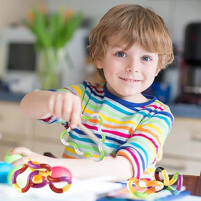 ZABAWKA ANTYSTRESOWA FIDGET TOYS wężyk twist pop wąż z klocków układanka Rodzaj gniotki