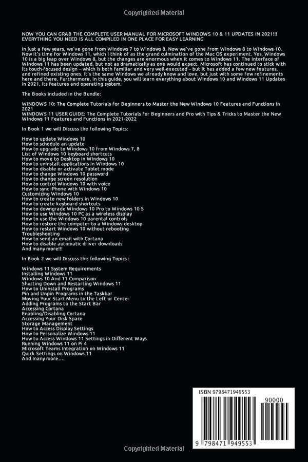 Campbell, Curtis Microsoft Windows 2021: 2 IN 1: Windows 10 and Windows 11 Język publikacji angielski